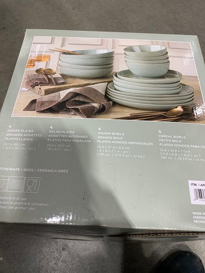 See Desc over&back Options 16-piece Dinnerware Set Light Green