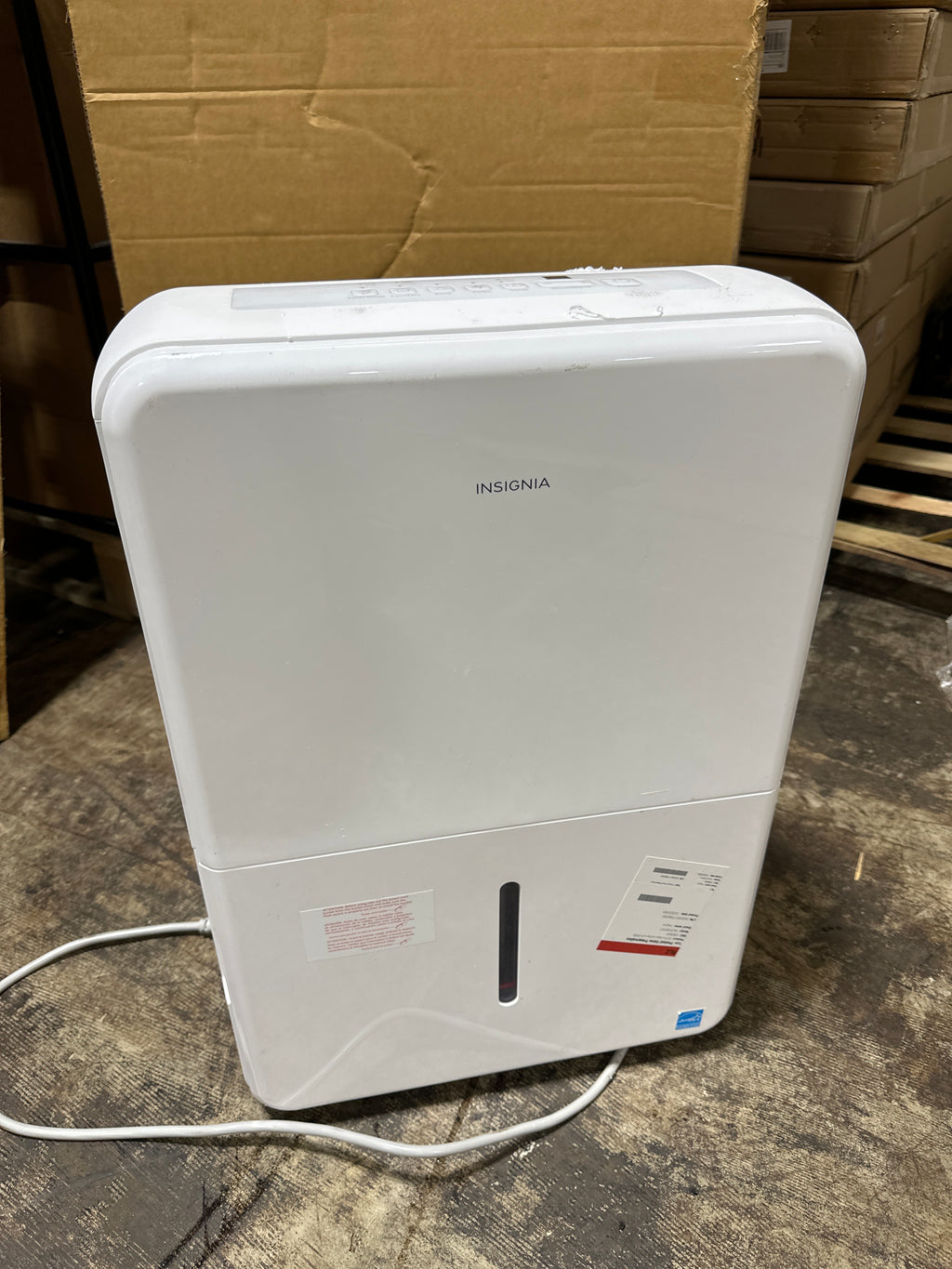 Used Insignia - 35-Pint Dehumidifier with ENERGY STAR Certification - White