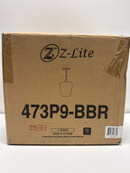 Z-Lite 473P9 Joliet 9" Wide Mini Pendant Burnished Brass Indoor Lighting Pendants