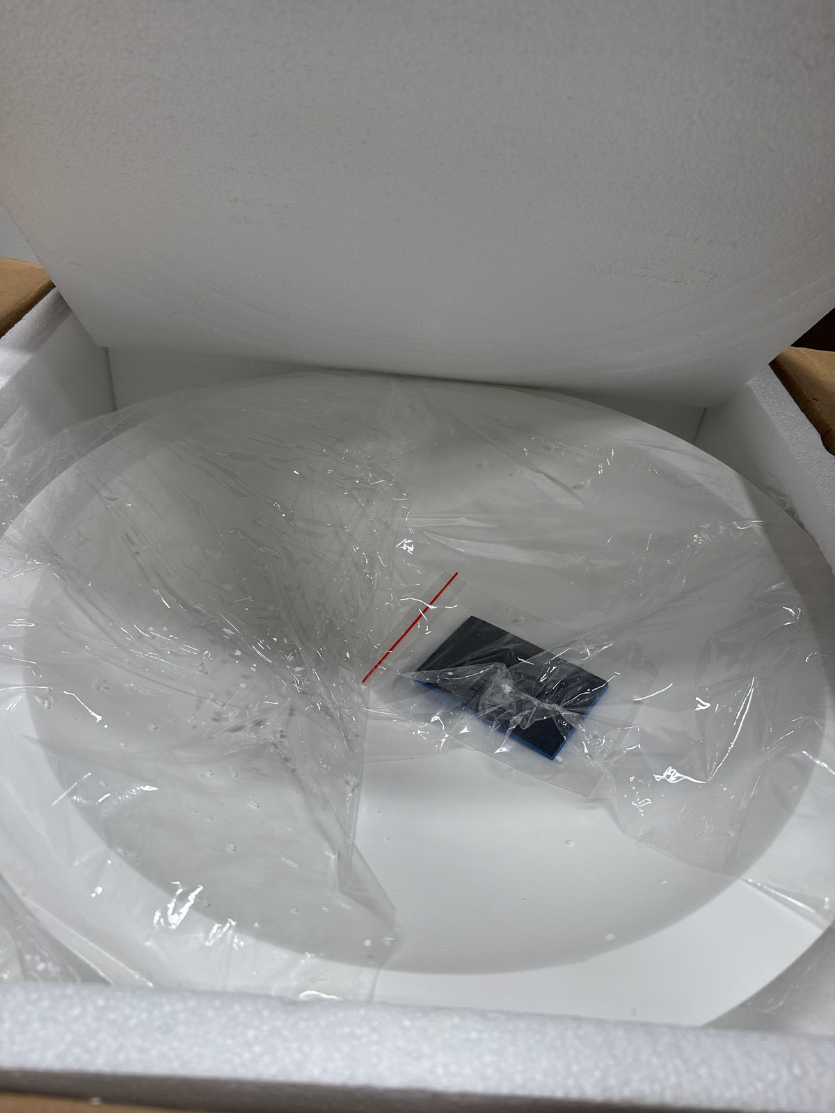 Signature Hardware 398738 Rigel 20" Round Resin Vessel Bathroom Sink White Sinks
