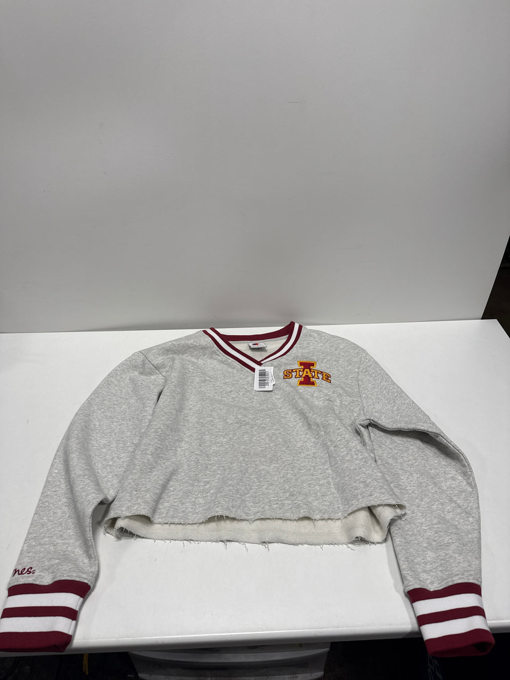 NCAA Iowa State Cyclones Women's Champion Ash V-Neck Sweatshirt - S