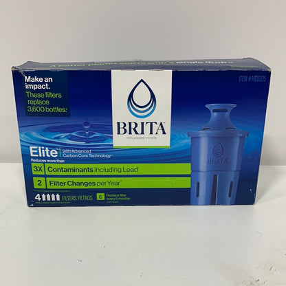 BRITA ELITE Water Filter Pitcher Replacement Filter, 4 Count