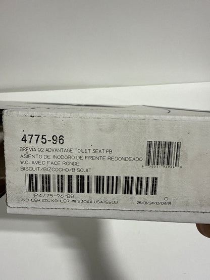 KOHLER K-4775 Brevia Quick-Release Round-front Toilet Seat