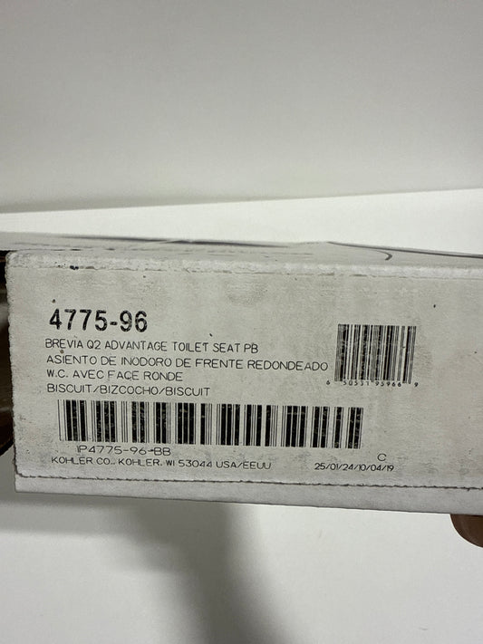 KOHLER K-4775 Brevia Quick-Release Round-front Toilet Seat