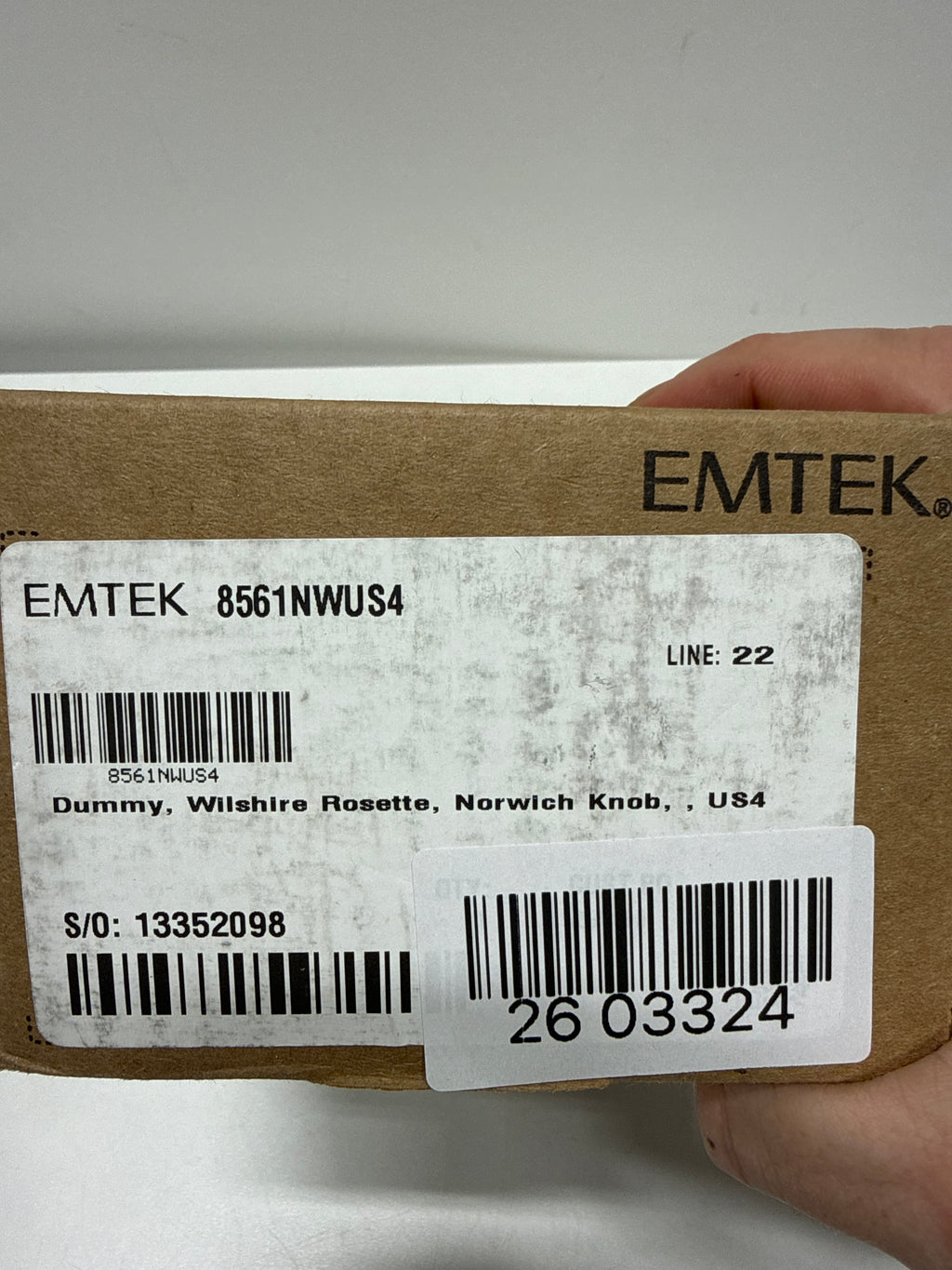 Emtek 8561NWUS4 Dummy Knobs Scratch