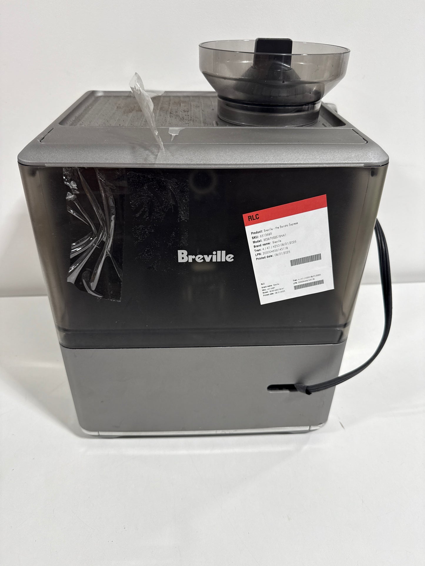 Used Breville - the Barista Express Impress Espresso Machine - Brushed Stainless Steel