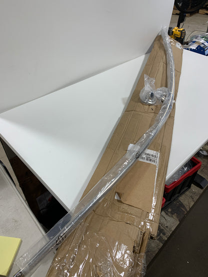 Delta: 1" X 5' Shower Curtain Rod with Brackets (6" Bow)