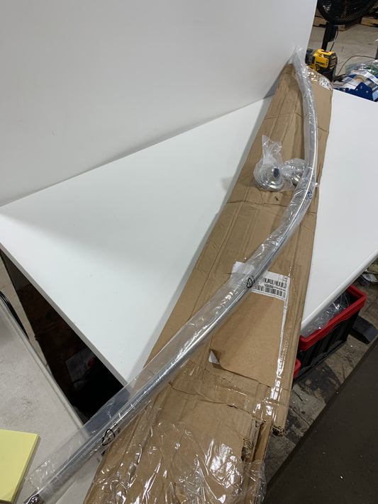 Delta: 1" X 5' Shower Curtain Rod with Brackets (6" Bow)