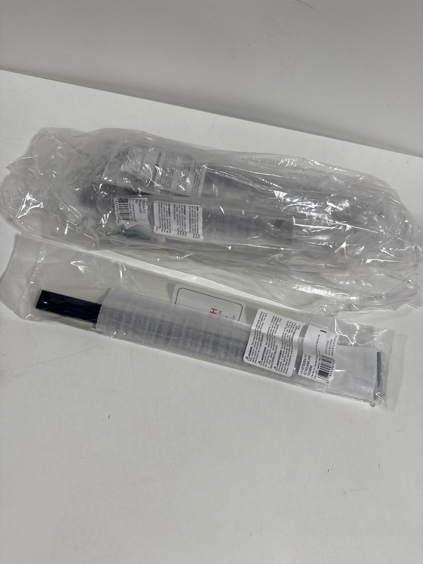 10 x Hickory Hardware Streamline 7-9/16" (192mm) Center to Center Sleek Modern Solid Flush Mount Cabinet Handle / Solid Drawer Pull