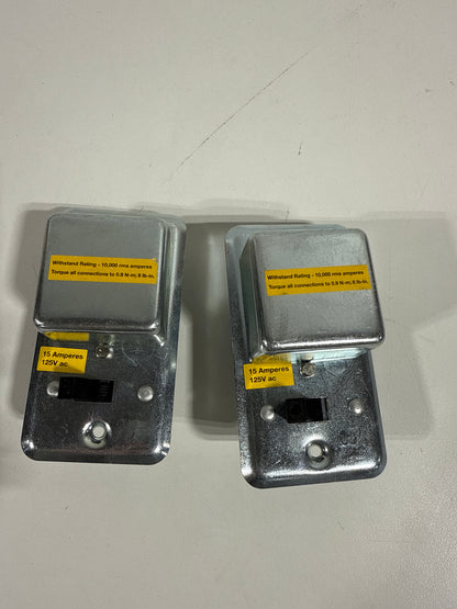 2 Cooper Bussmann SSU Series 2-1/4 in. Fuse Box Cover with Switch