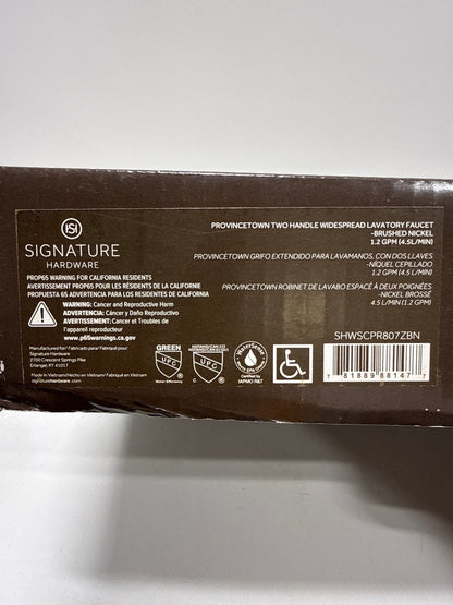 Signature Hardware Provincetown 1.2 GPM Widespread Bathroom Faucet