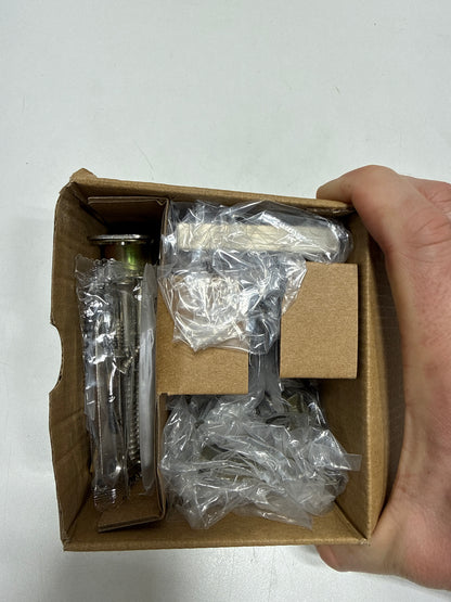 Kwikset 158SQT-15S.STRKP Halifax Square Rose Single Cylinder Deadbolt SmartKey with 6AL Latch and STRKP Strike Pack which includes Square Corner, Round Corner and 5303 Round Corner Full Lip Strikes KA3 Satin Nickel Finish