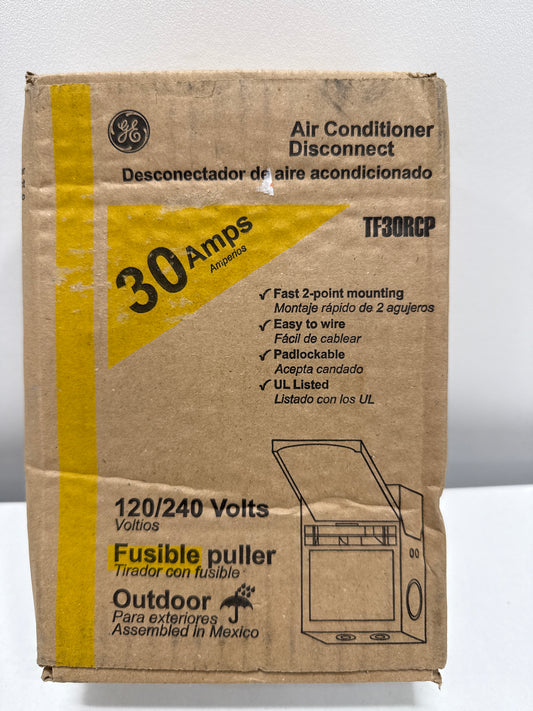 GE 30-Amp 120/240-Volt Fused AC Disconnect