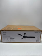 Wesley 52 in. Indoor/Outdoor DC Motor Ceiling Fan in Black with Remote Control