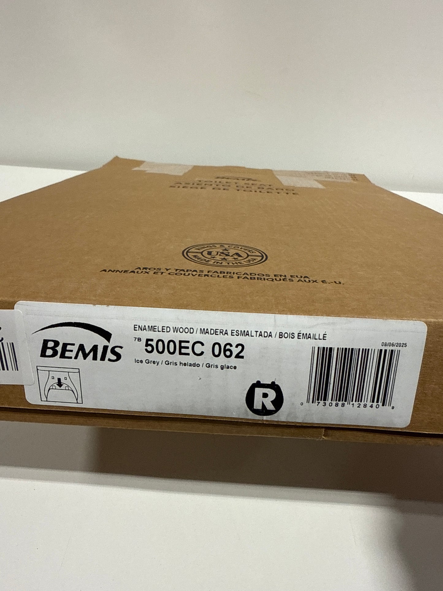 Bemis 500EC Round Closed-Front Toilet SeatQuick Release Ice Grey Toilets and Bidets Toilet Seats Round Toilet Seats