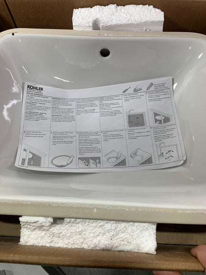 Kohler Caxton 20-1/2 in. Rectangle Undermount Bathroom Sink in White