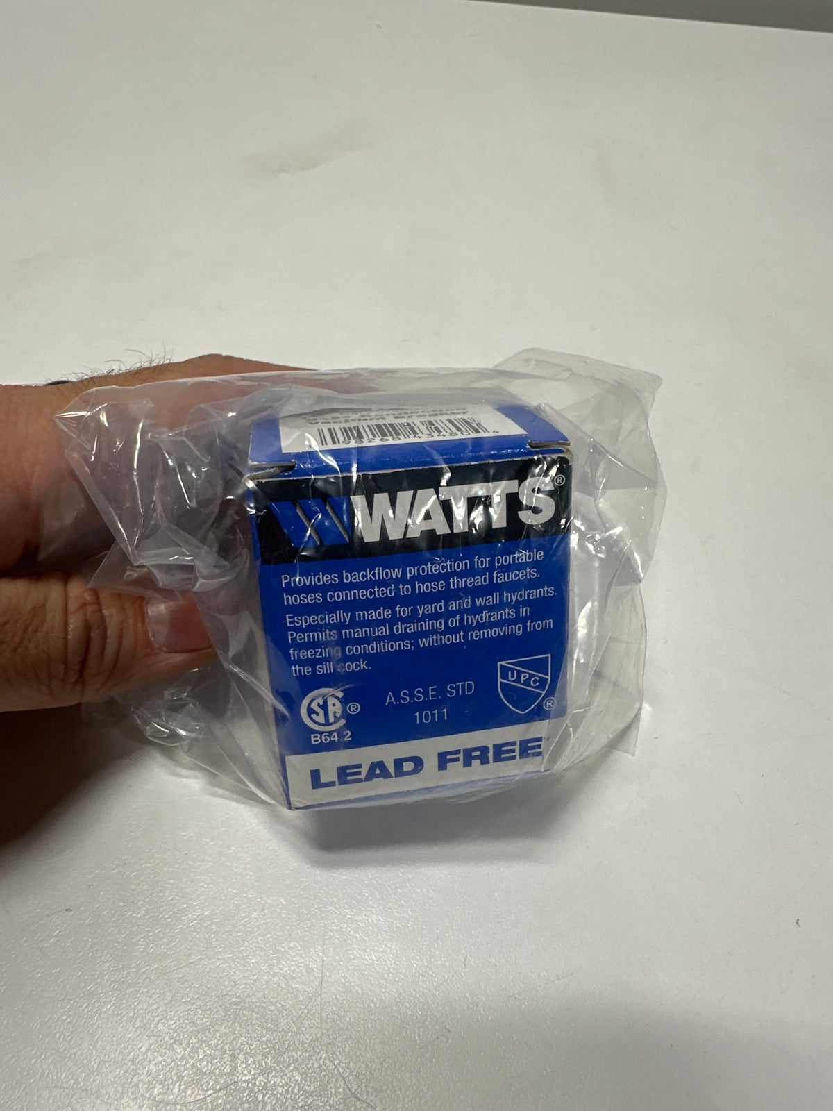 Watts 0792093 3/4" Lead Free Hose Connection Vacuum Breaker with Manual Drain and Break Away Set Screw Valves Vacuum Breakers