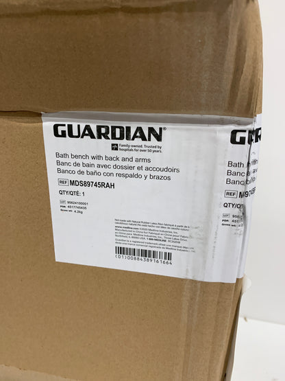 Medline Shower Chair for Inside Shower, Heavy Duty, 350 lb Capacity, Adjustable Height, Non-Slip Seat with Padded Armrests & Back, White