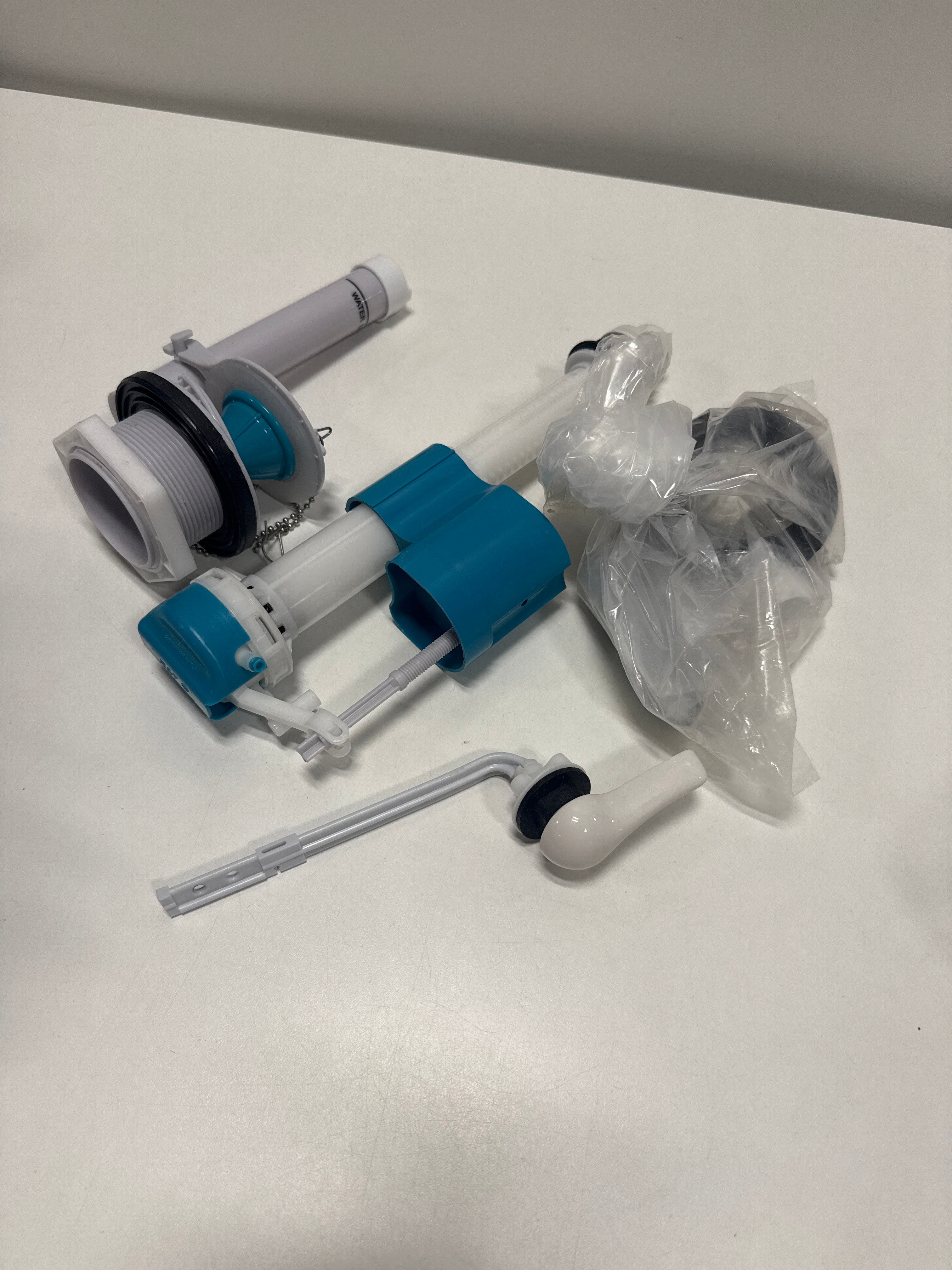 Left Saniflo Saniflush Fill Tank, Flush Valve Assembly Set