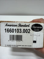 American Standard 1660.103.002 3-Inch Round Shower Arm with Escutcheon, Chrome