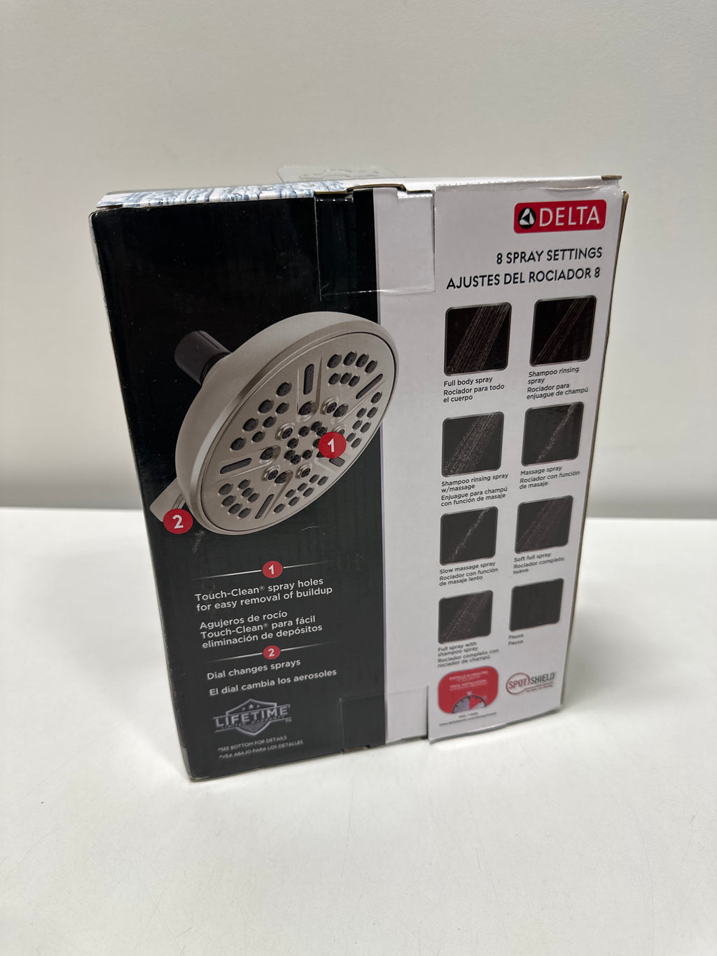Delta 8-Setting Shower Head - 75898SN - Satin Nickel - *Plumbing
