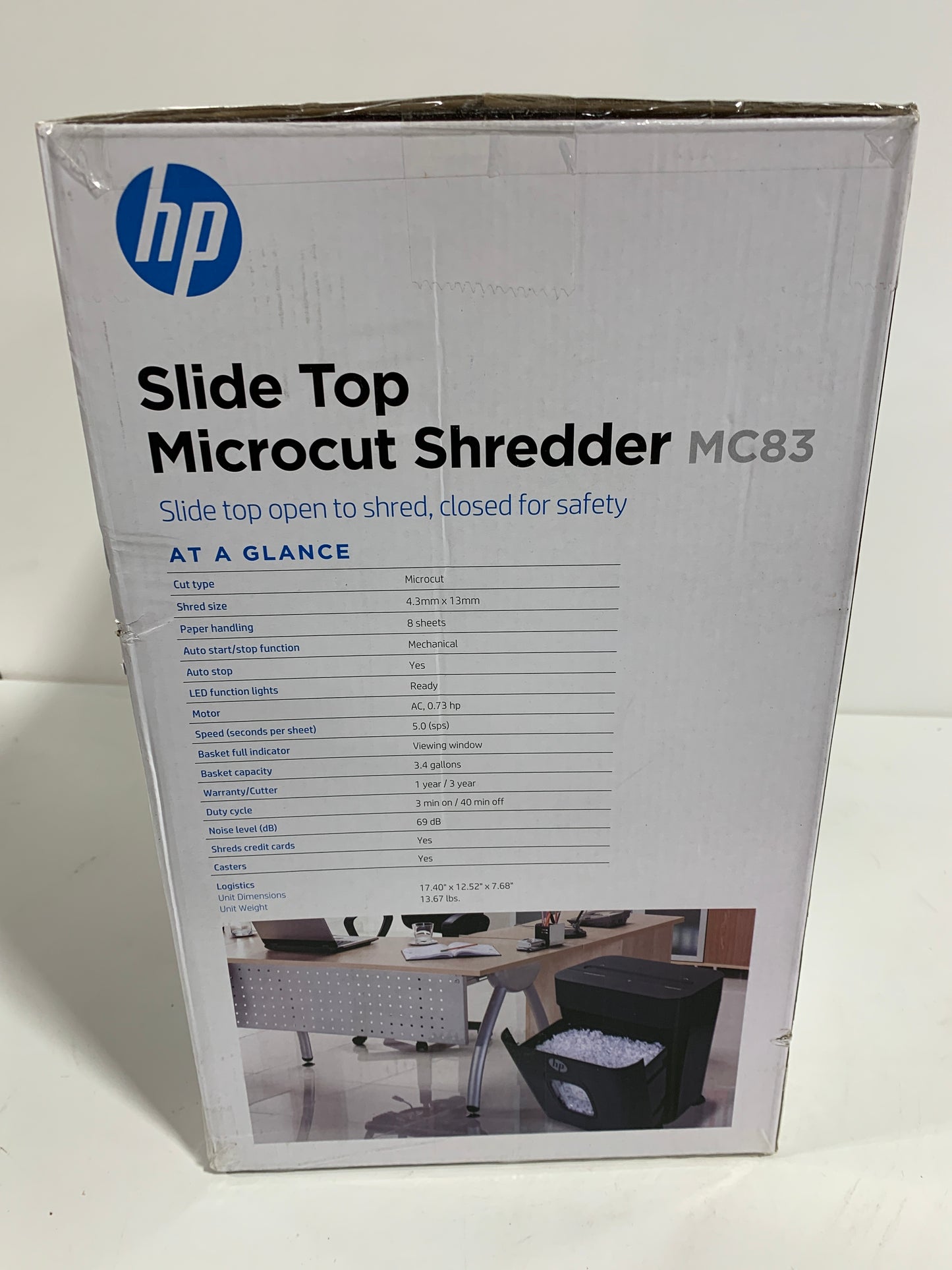 HP MC83 8 sheet Microcut Shredder