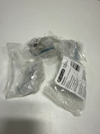 4 x Carrione 1-5/8 Inch 41mm Length Marble Black/Polished Nickel Cabinet Knob