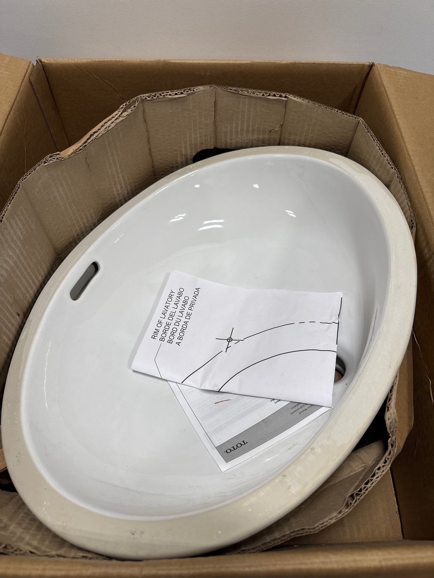 TOTO Lt587#01 19"X15" Undercounter Lavatory, Cotton White Undercounter Mount