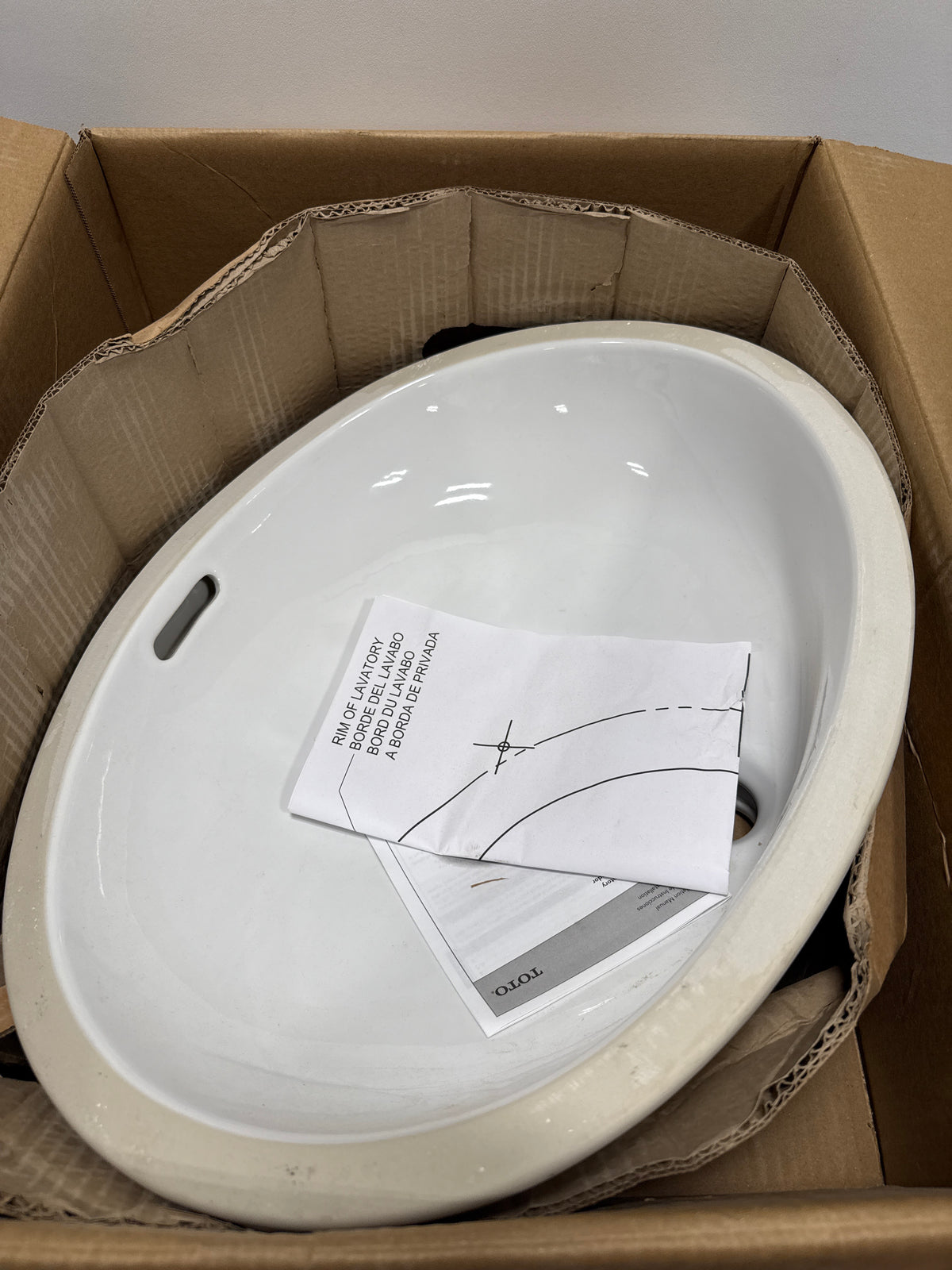 TOTO Lt587#01 19"X15" Undercounter Lavatory, Cotton White Undercounter Mount