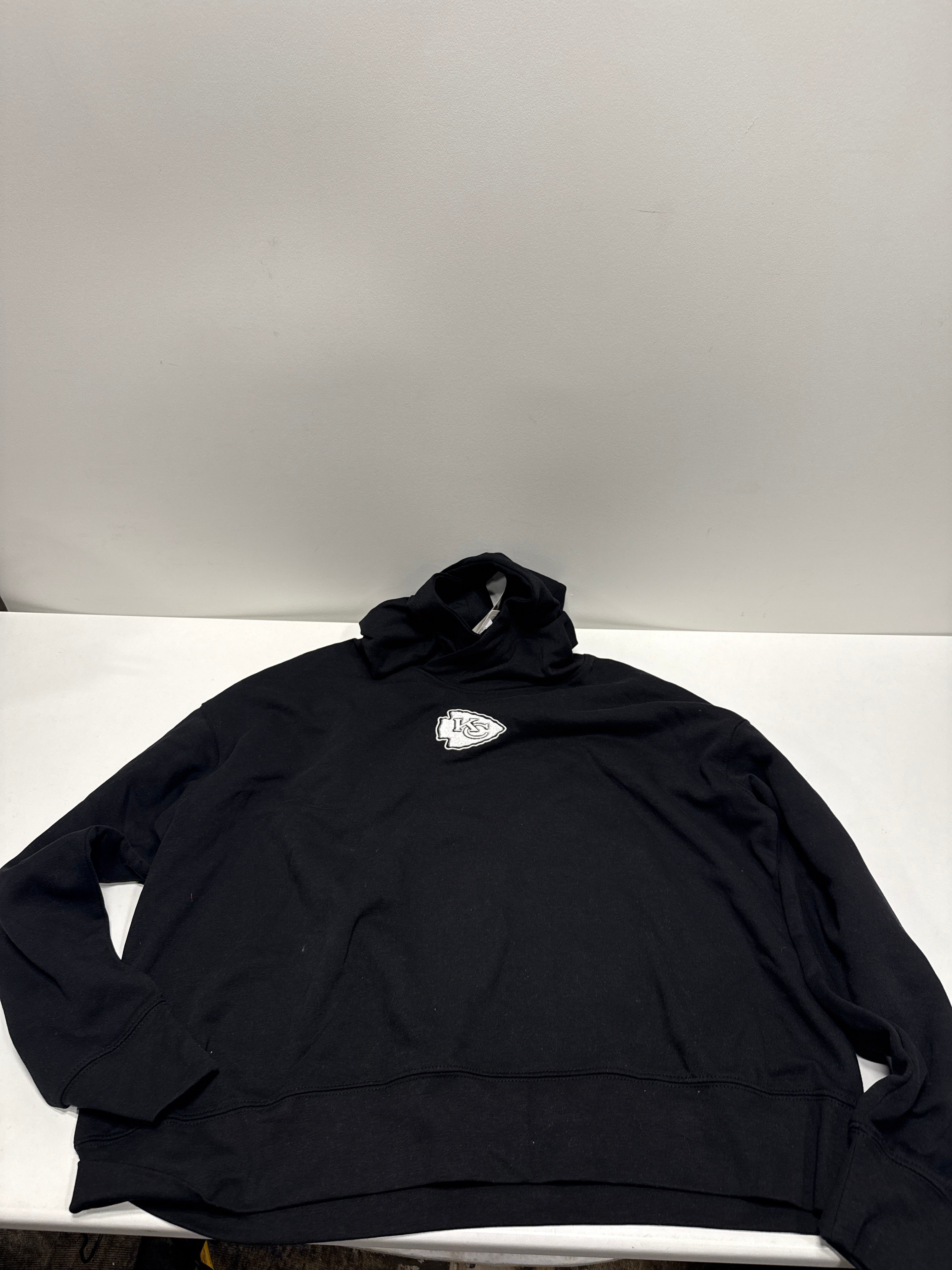 NFL Kansas City Chiefs Women's Black Athleisure Hooded Sweatshirt