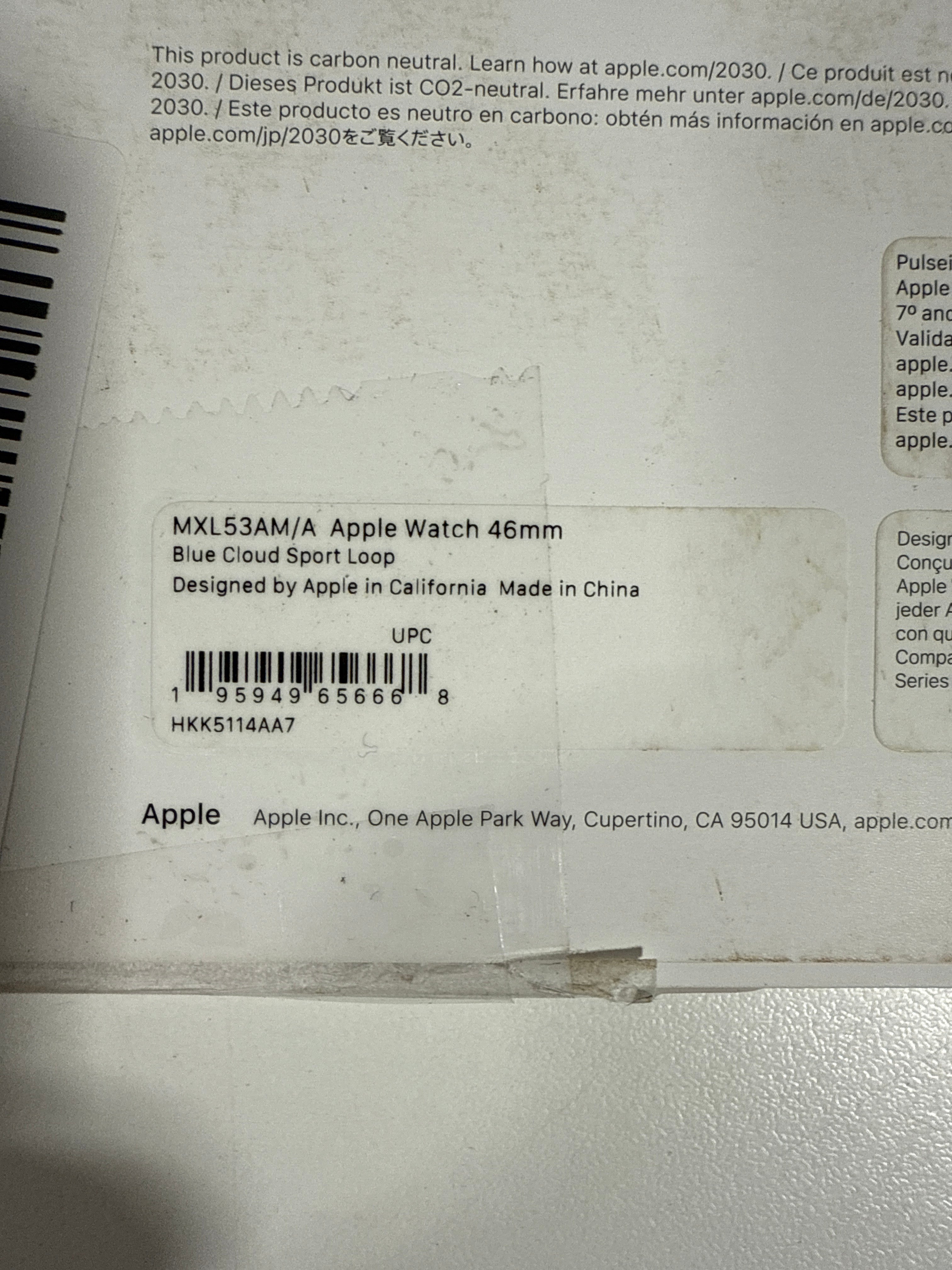 Apple - 46mm SportLoop - Blue Cloud - *Headphones & Tech Accessories
