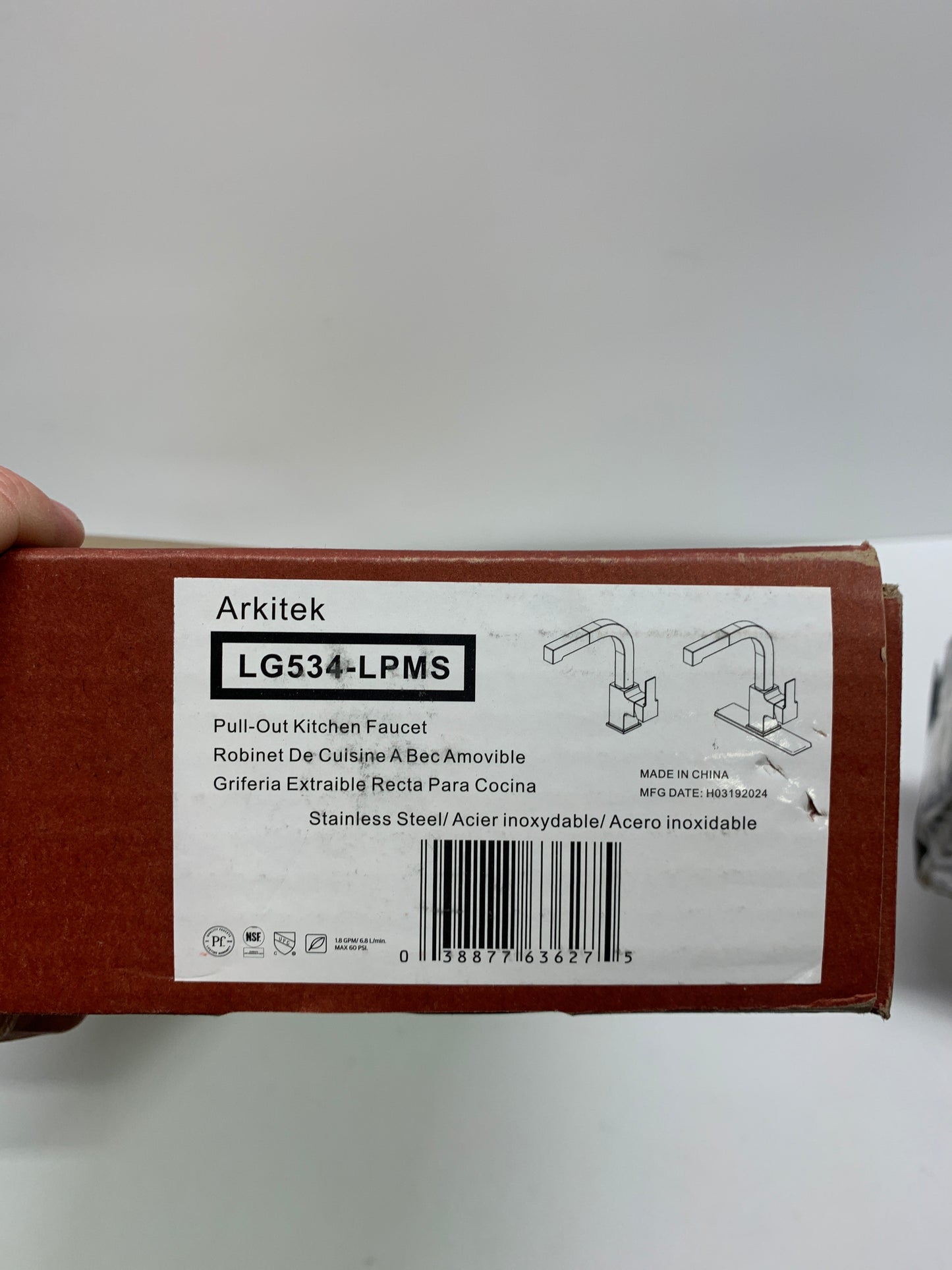 Pfister Arkitek 1-Handle Pull-Out Kitchen Faucet Stainless Steel