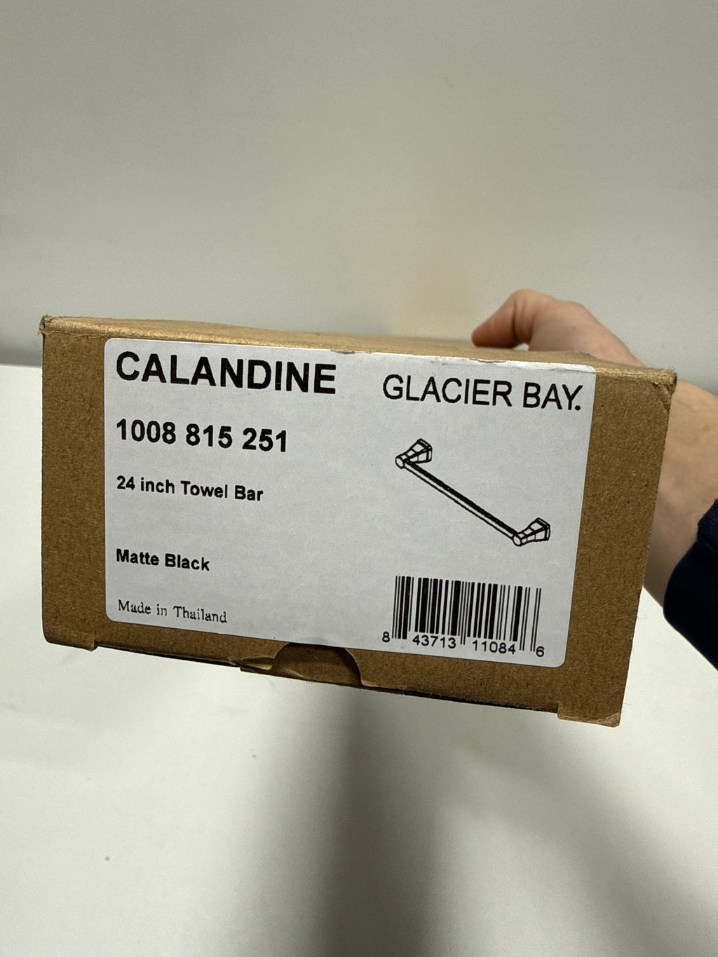 Calandine 24 in. Towel Bar Matte Black