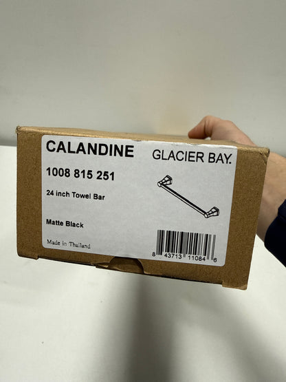 Calandine 24 in. Towel Bar Matte Black