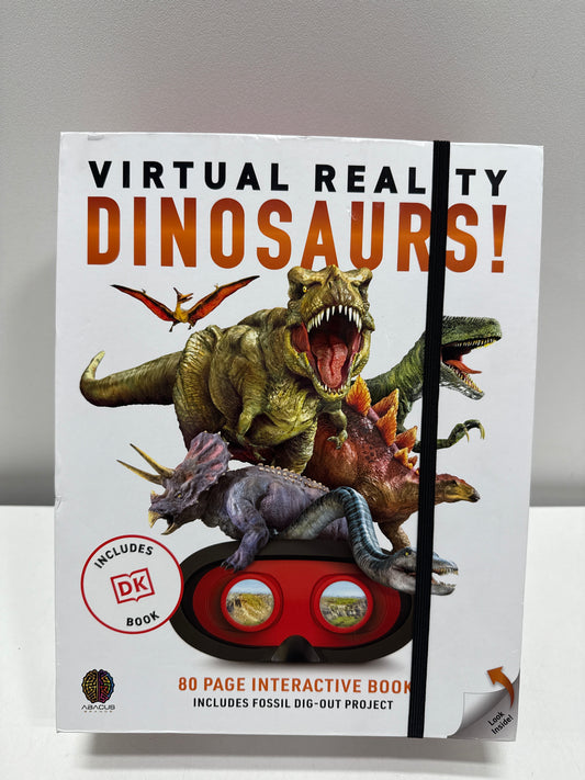 Abacus Brands Dino Dig Interactive Learning Science Kit for Kids with VR Goggles