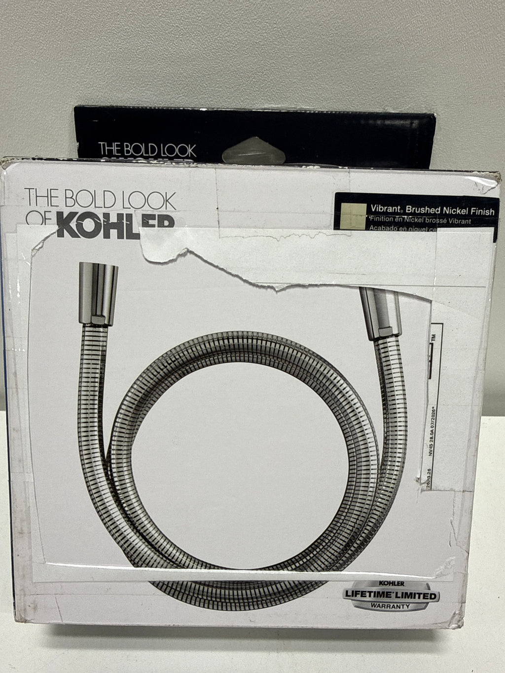 Kohler K-45982-BN Awaken 60-Inch Ribbon Hose, Vibrant Brushed Nickel