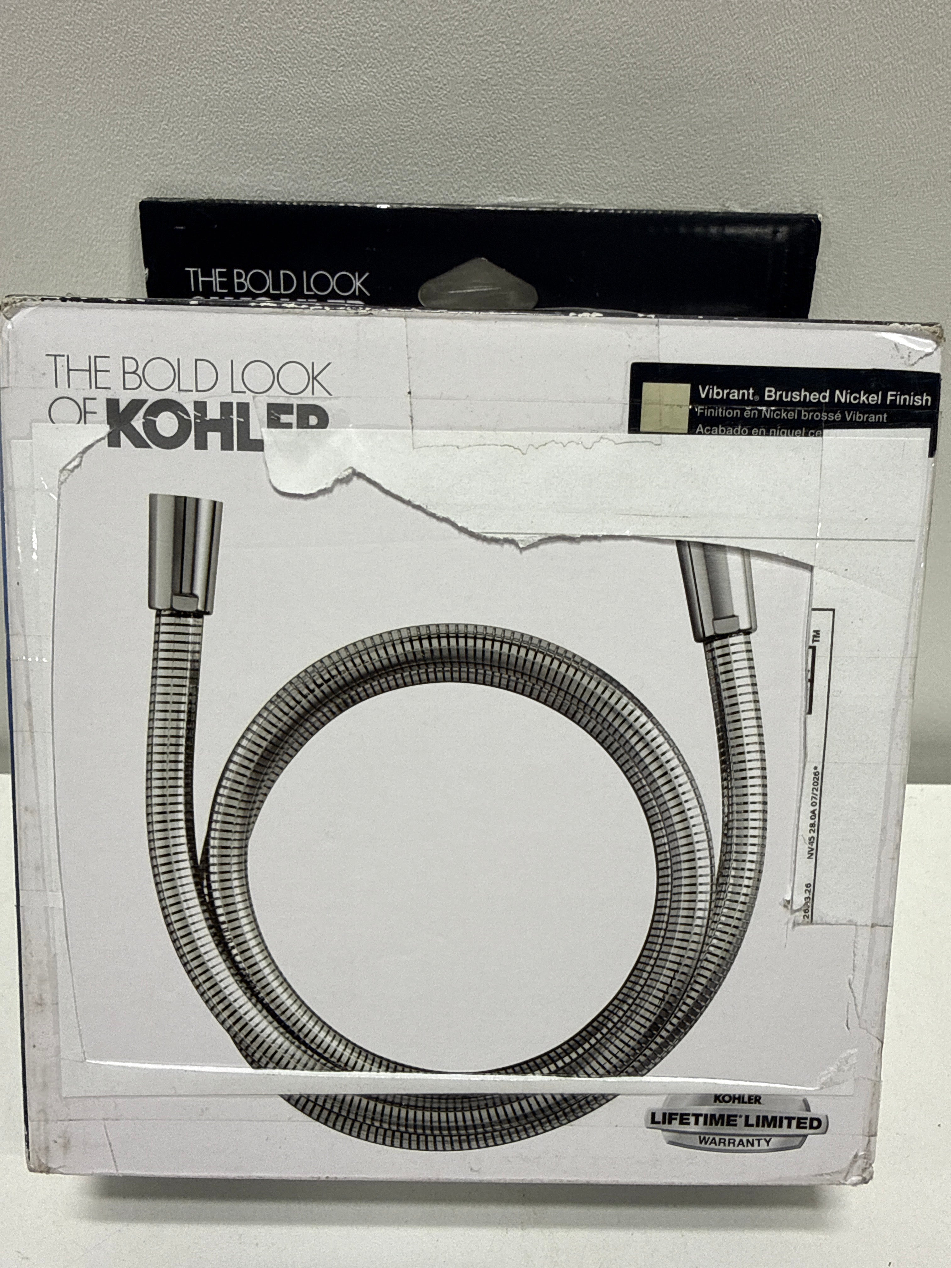 Kohler K-45982-BN Awaken 60-Inch Ribbon Hose, Vibrant Brushed Nickel