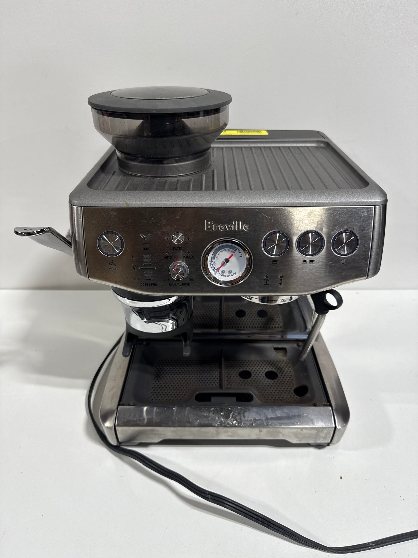 Used Breville - the Barista Express Impress Espresso Machine - Brushed Stainless Steel