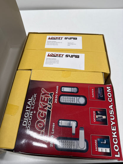 Lockey USA GL2 SC-MG Satin Chrome & Marine Grade Surface Mount Gate Lock