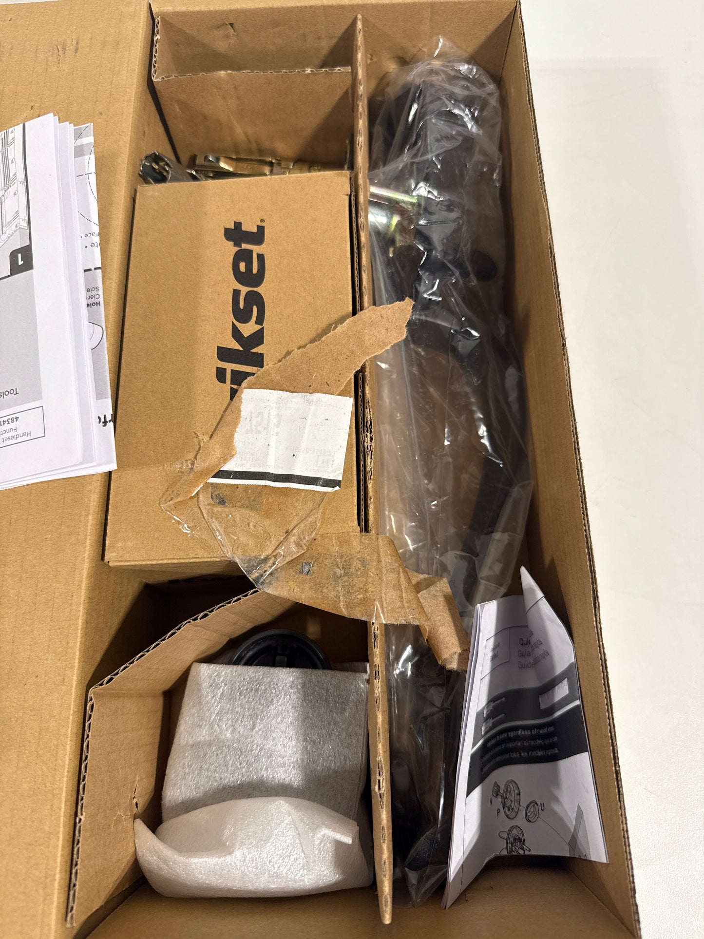 Kwikset 800ANLIP-S.STRKP Arlington Sectional Single Cylinder Keyed Entry Exterior Pack Handleset with SmartKey Venetian Bronze