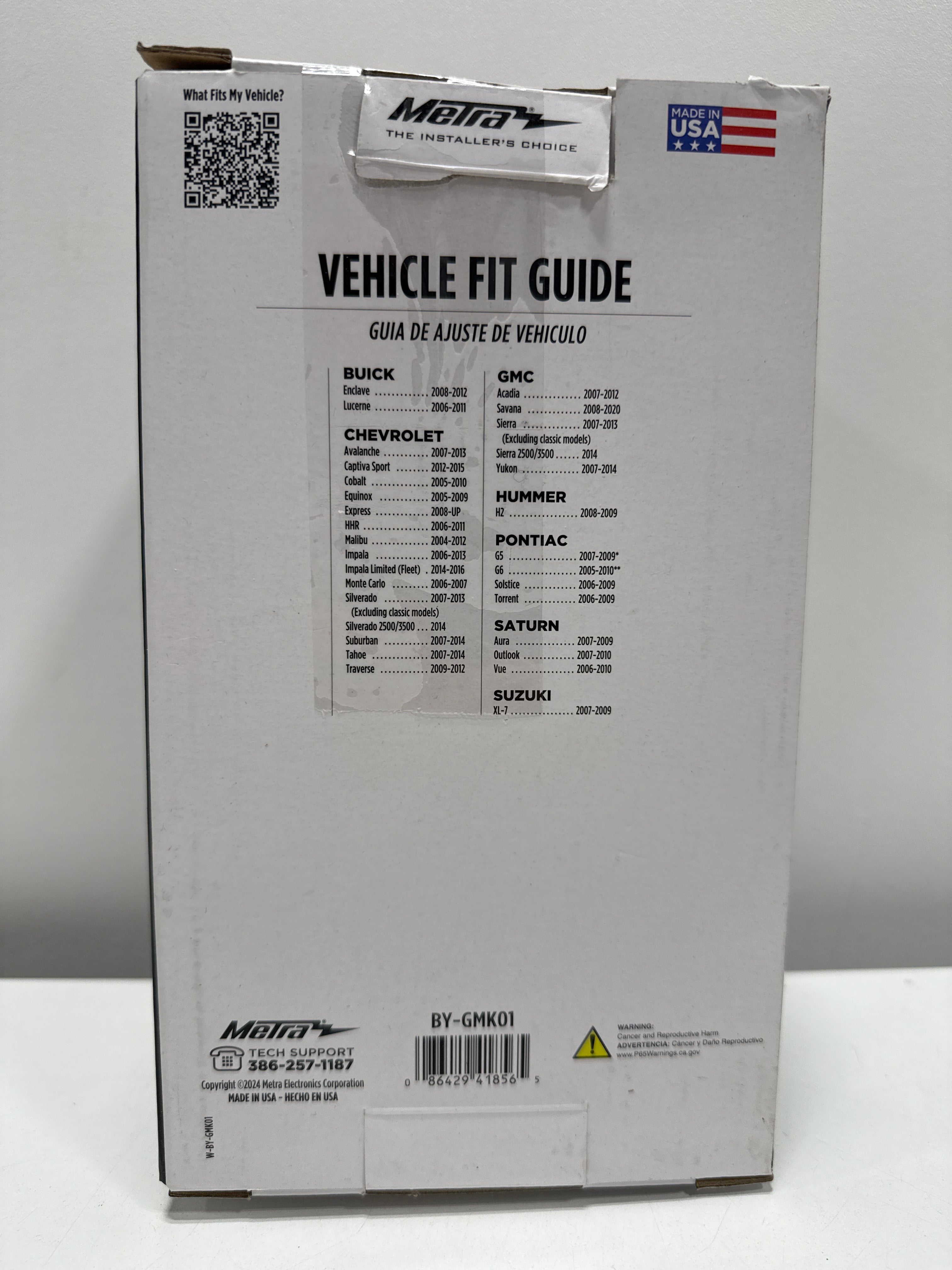 Metra - Dash Kit for Select 2005-2020 GM Vehicles - Black