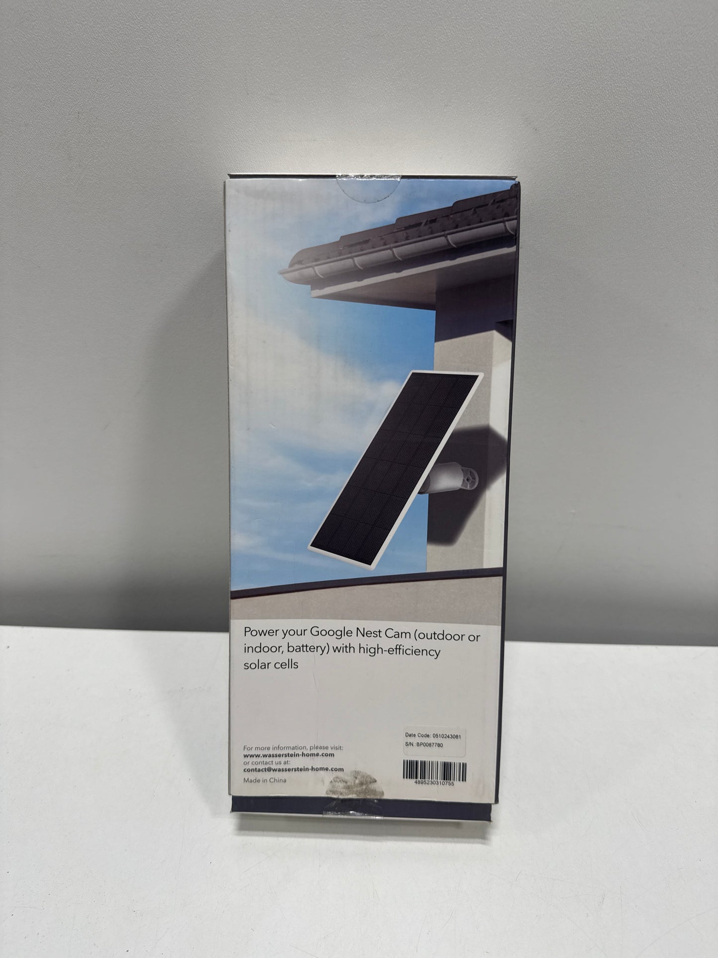 No Mount Wasserstein Solar Panel for Google Nest Cam - Made for Google Nest