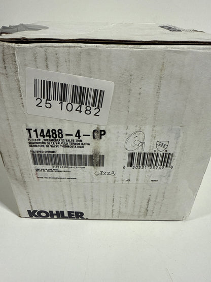 KOHLER Purist MasterShower Temperature Control Valve Trim with Lever Handle