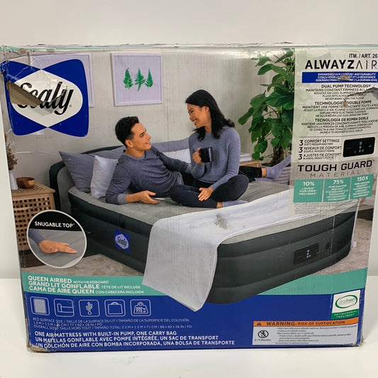 See Desc Sealy AlwayzAire Tough Guard Air Mattress, Queen