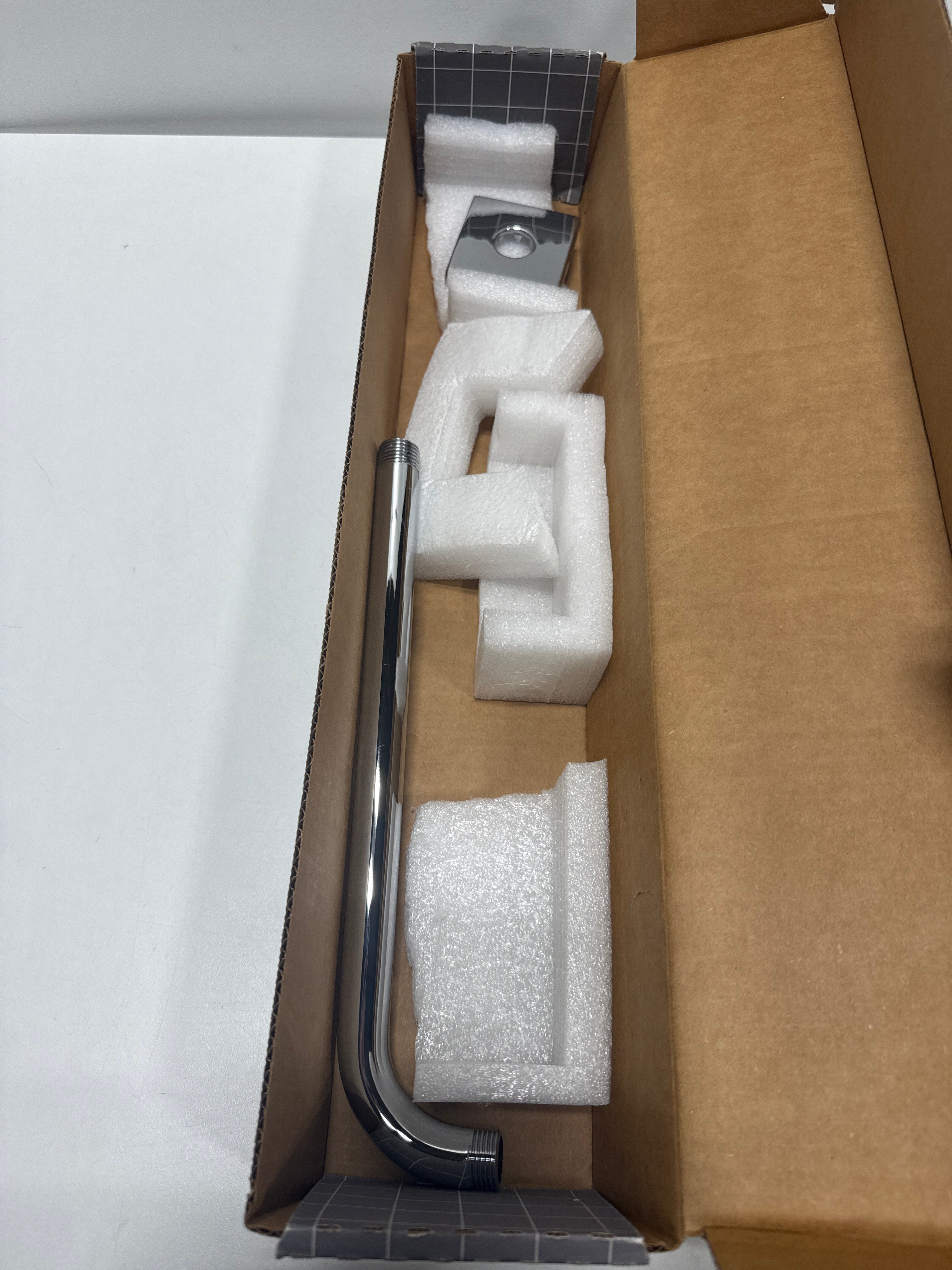 Grohe 27489000 Rainshower 12 In. Shower Arm With Square Flange, Starlight Chrome