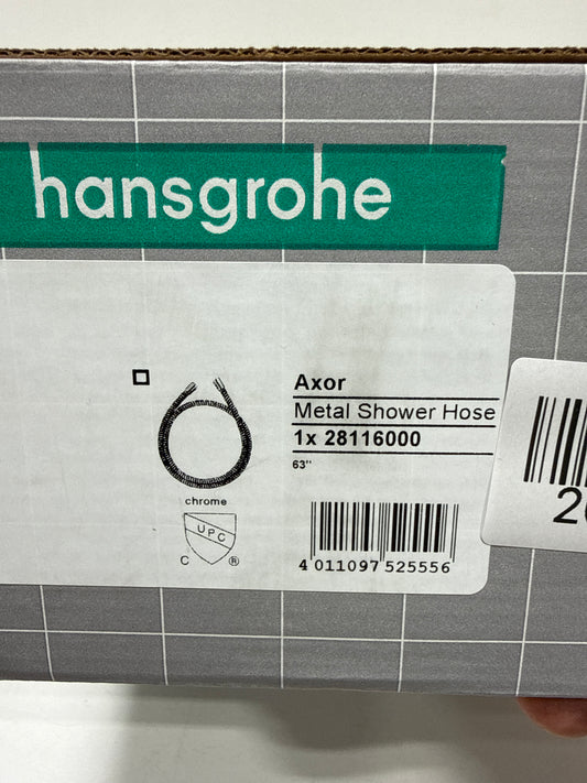 AXOR Handheld Shower Replacement Shower Hose Luxury 63-inch Modern Coordinating Shower Hose in Chrome, 28116000