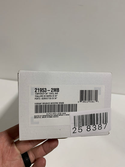 Kohler K-21953 Tempered 24" Towel Bar Vibrant Brushed Moderne Brass