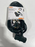 HDX 50 ft. 16/3 Light Duty Indoor/Outdoor Landscape Extension Cord with Multiple Outlet Triple Tap End Green - *Tools