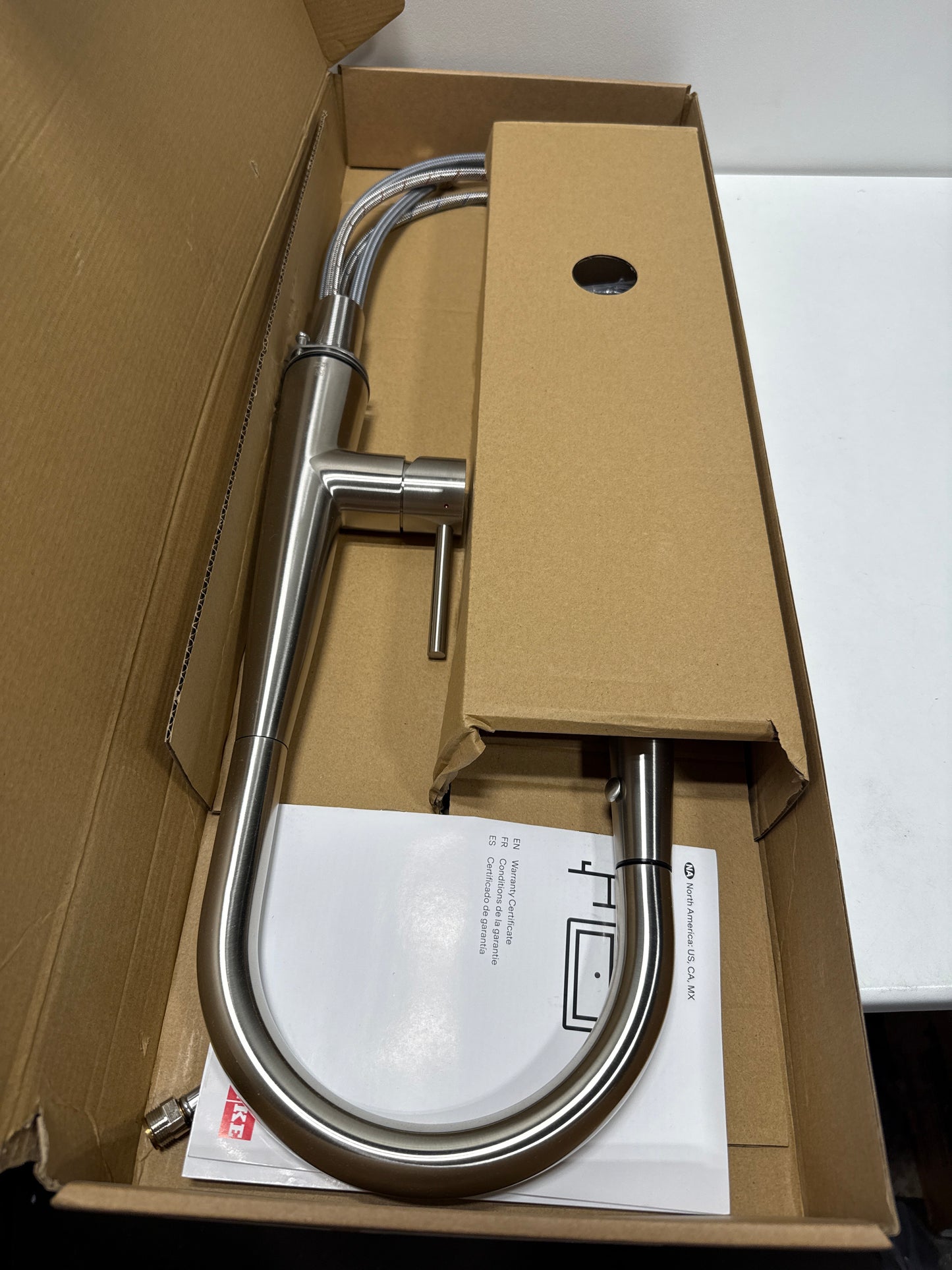 Franke FFP3450 High-Arch Gooseneck Single Lever Handle Pull-Out Spray Kitchen Prep Faucet