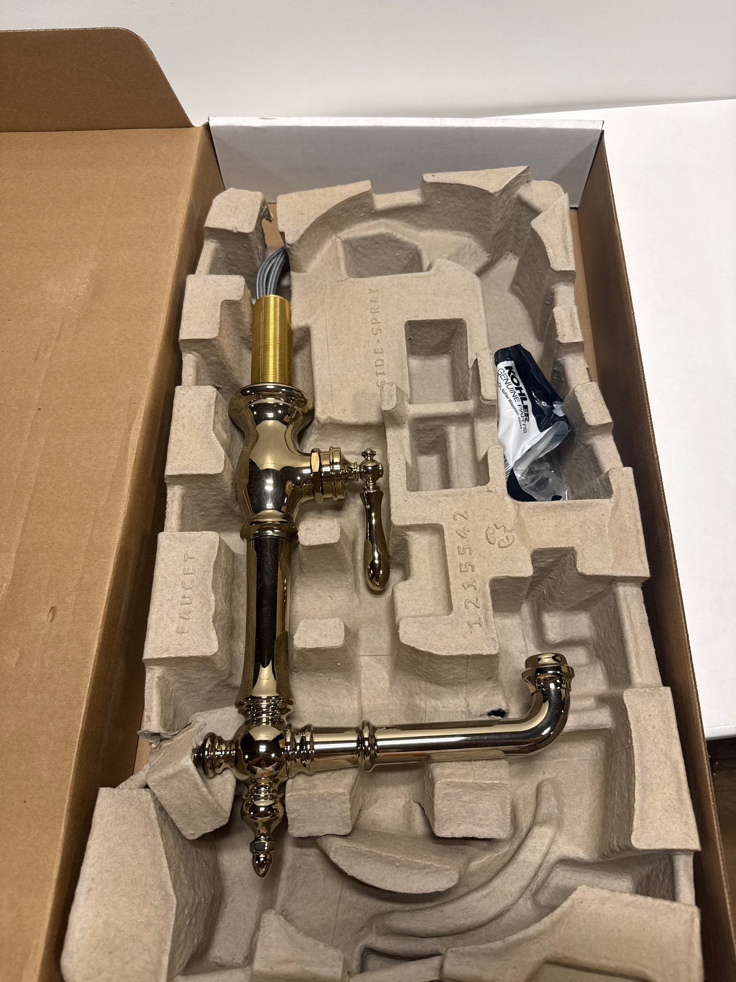KOHLER K-99267-AF Artifacts Single-handle Bar Sink Faucet Vibrant French Gold